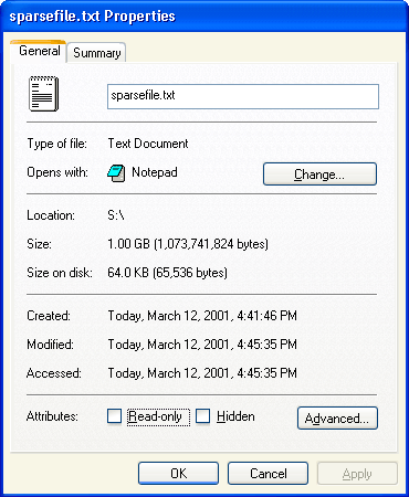 eMule Sparse file